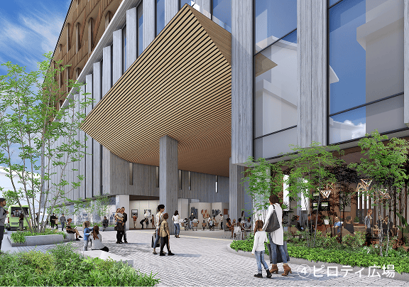 ④ピロティ広場